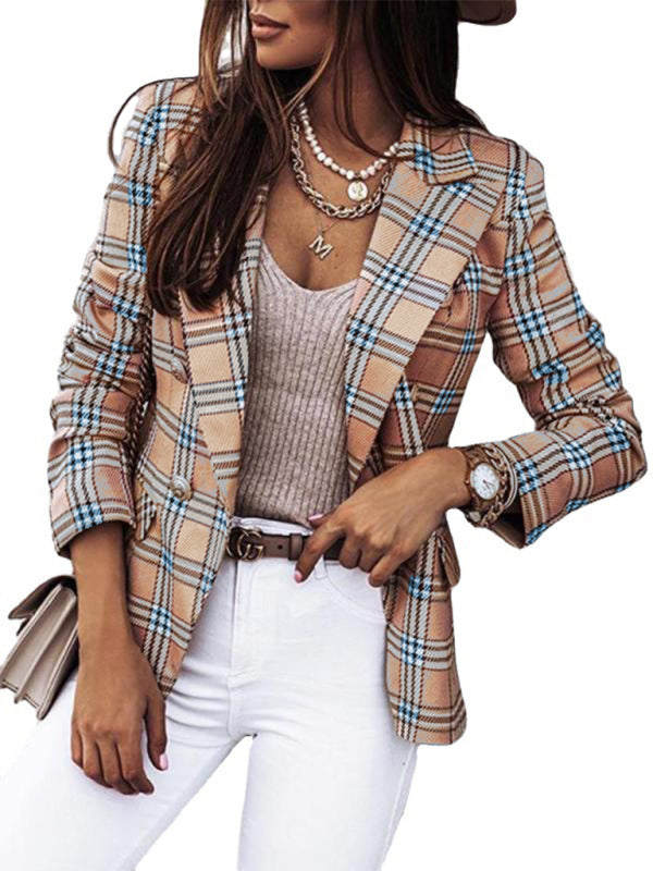 Long Sleeve Fashion Printed Suit Coat