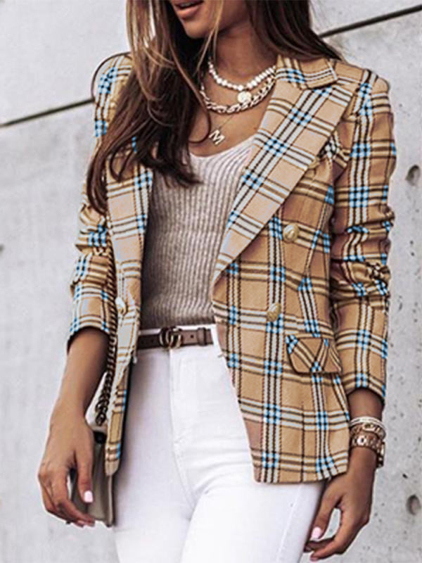 Long Sleeve Fashion Printed Suit Coat