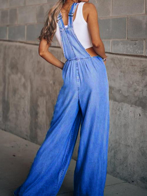 Women's Loose Casual Fashion Denim Overalls