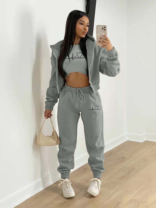 Women’s Casual Leisure Two-Piece Jogger Set