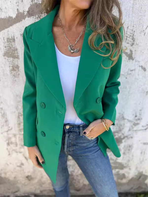 Solid Color Fashion Long Sleeve Blazer