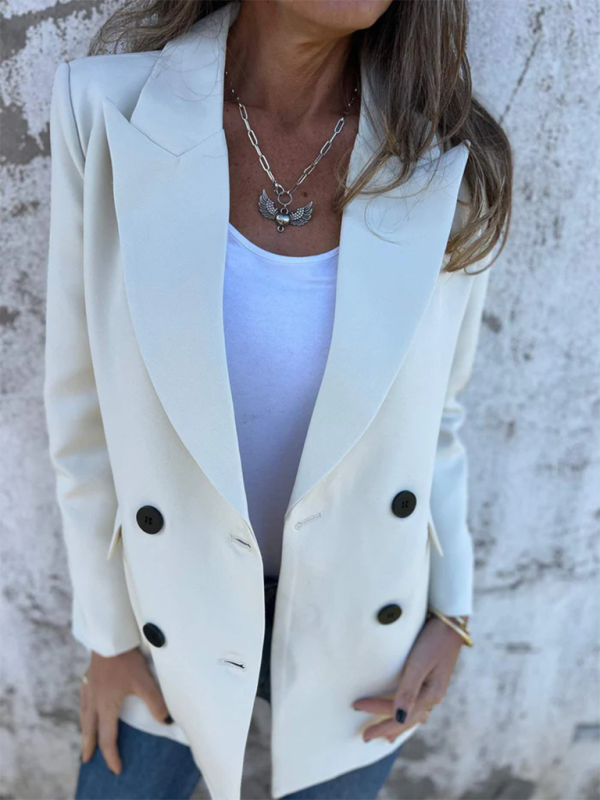 Solid Color Fashion Long Sleeve Blazer